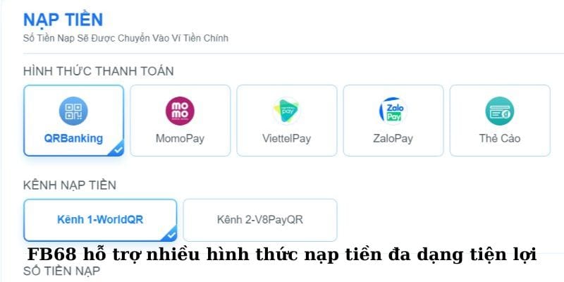 Phải làm gì khi quên điền ghi chú nạp tiền FB68?